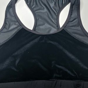 Velvet & Mesh Bra/Crop